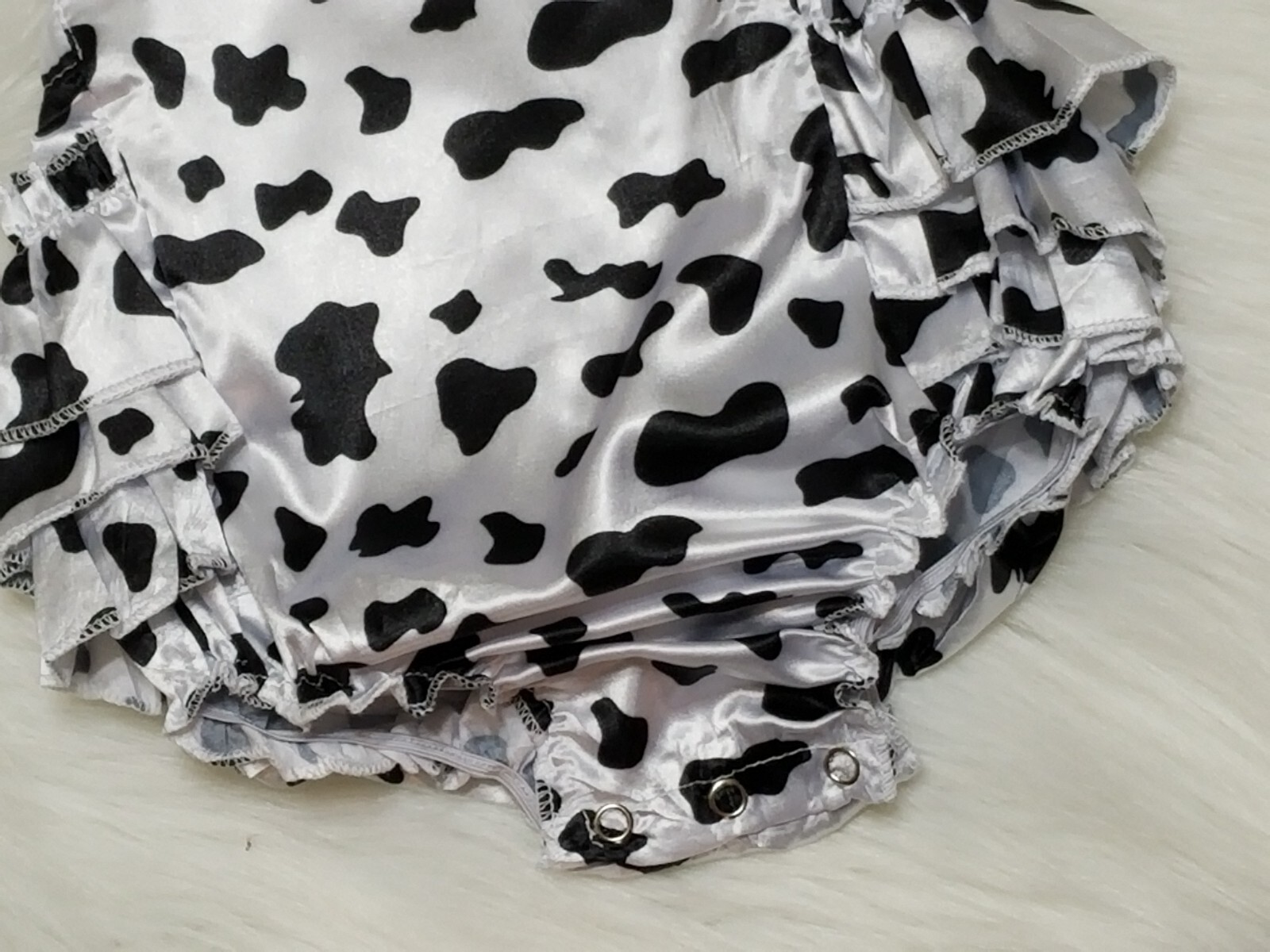 Cowgirl 2nd Birthday Romper – Cow Print & Pink Bandana – Personalized ROMPER