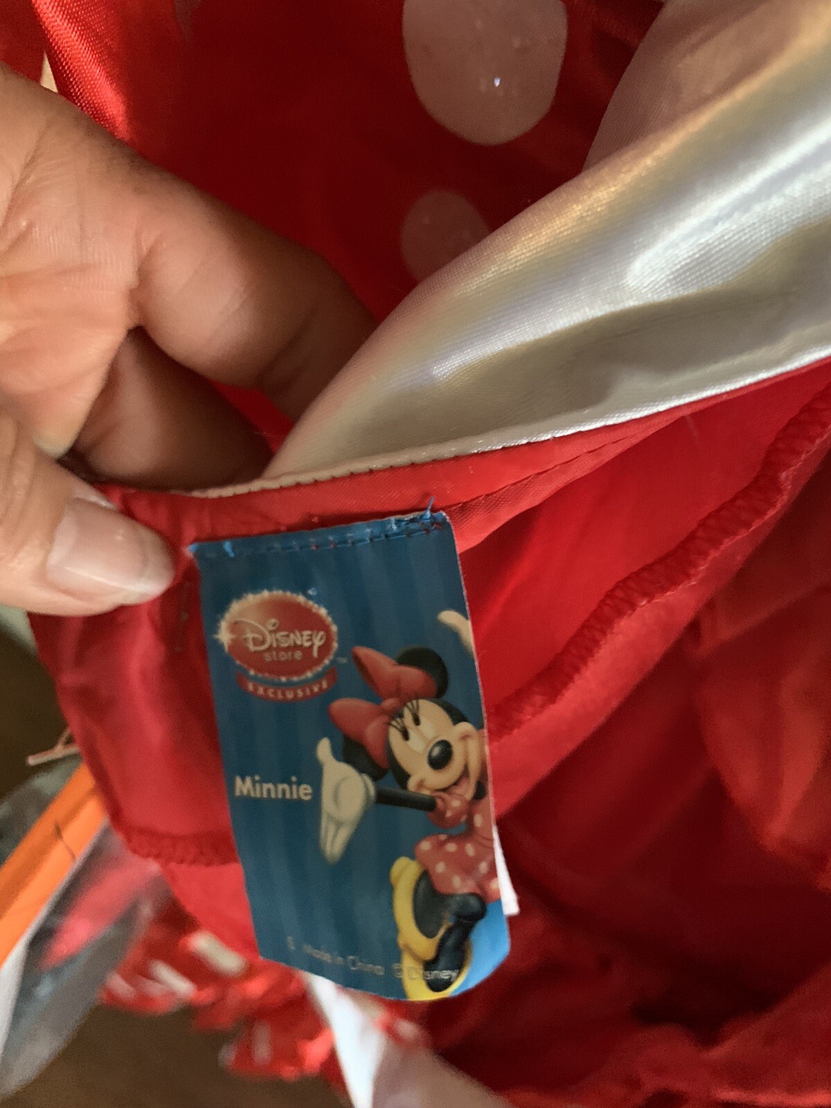 disney store exclusive minnie mouse costume with headband(zipper Broken) Small
