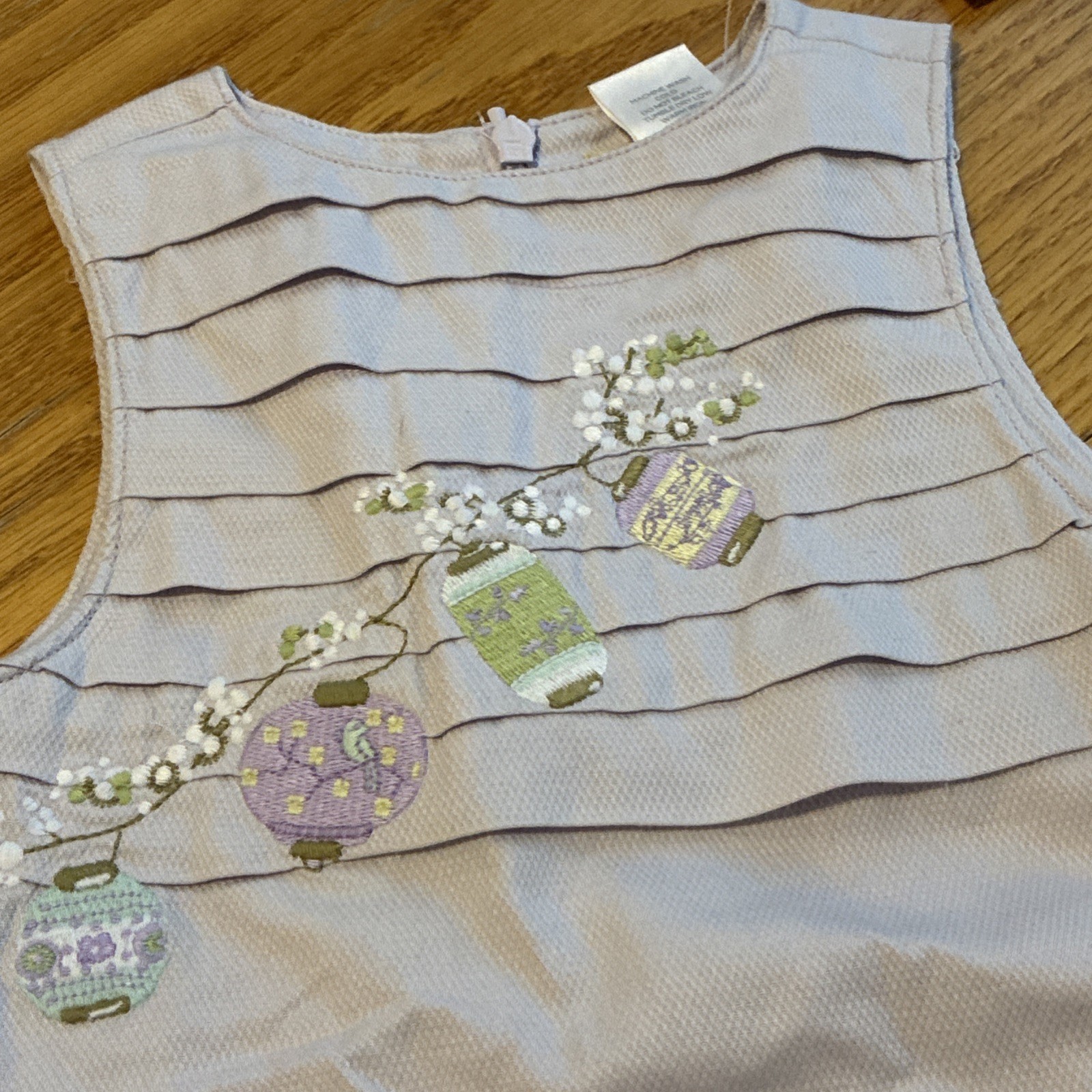 Gymboree 12-18 Month 2004 Paper Lanterns Lavender Purple Easter Dress NWT