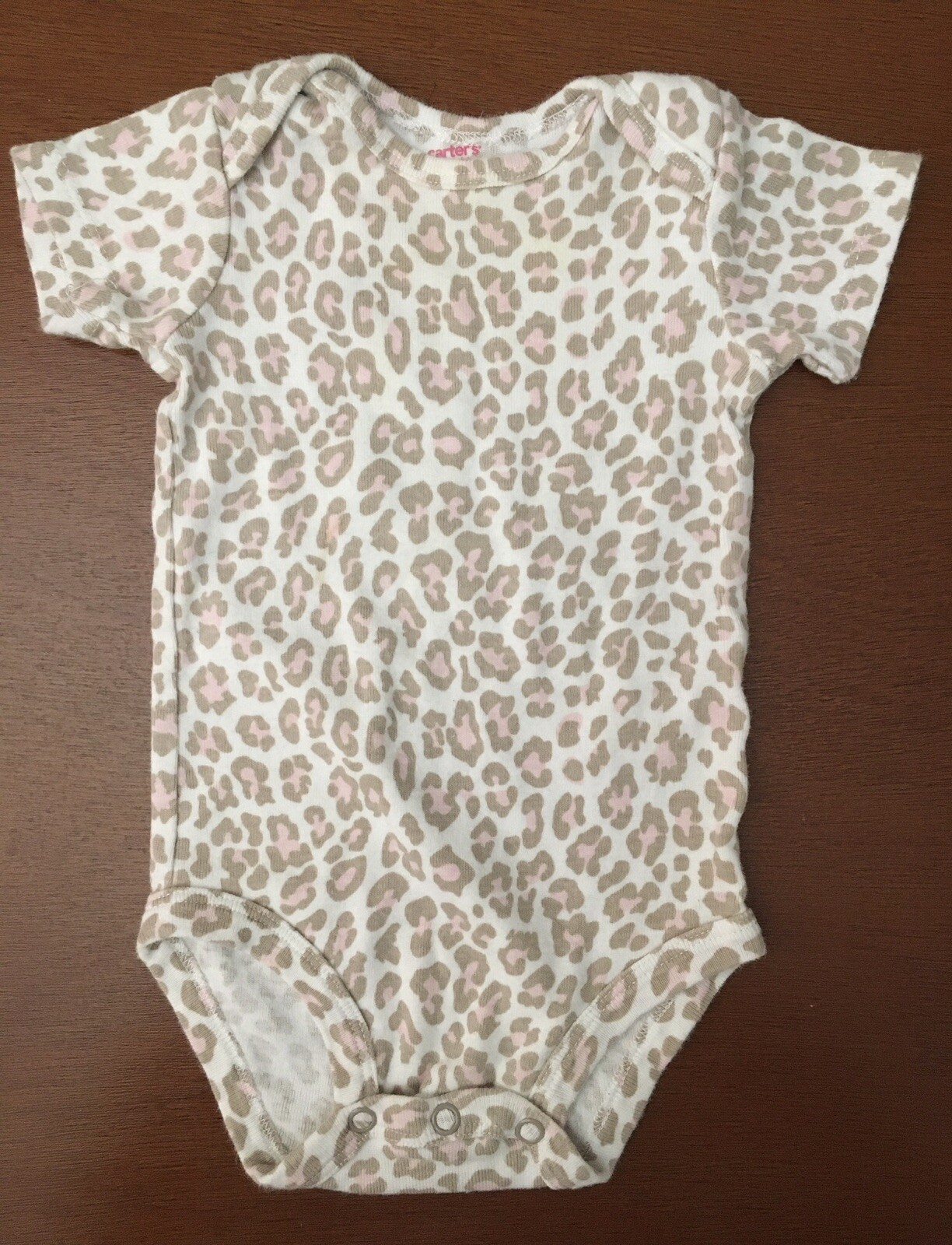 Circo Pink Jacket & Carter’s One-piece 6 Months Baby Girl Leopard Animal Print