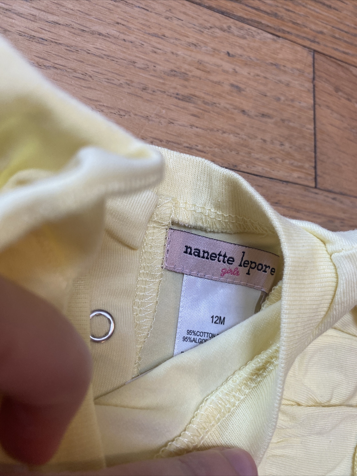 Nanette Lepore Girls Baby Yellow Shirt Blue Green Tutu Outfit 12 Months NWOT