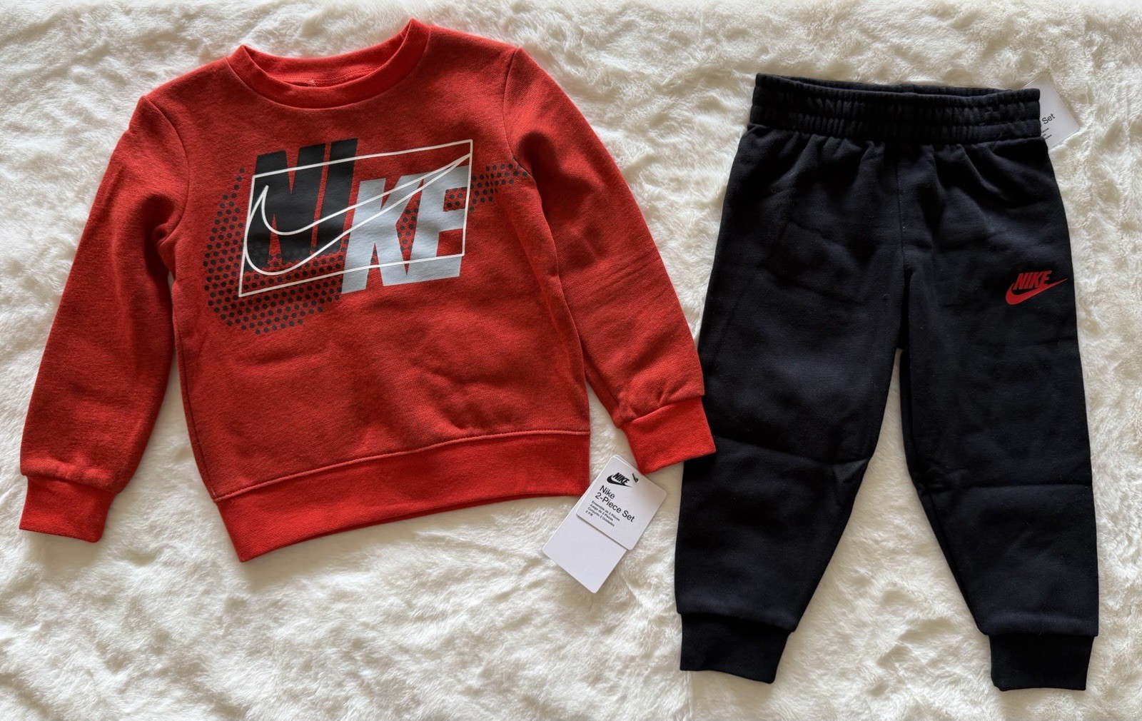 NIKE Sportswear Toddler Boy’s Fleece & Sweatshirt & Joggers Outfit, 2-piece set