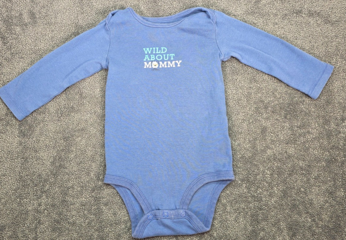 Carter’s Baby Monster Outfit Bundle 12M Bodysuits Pants 7pc Cotton