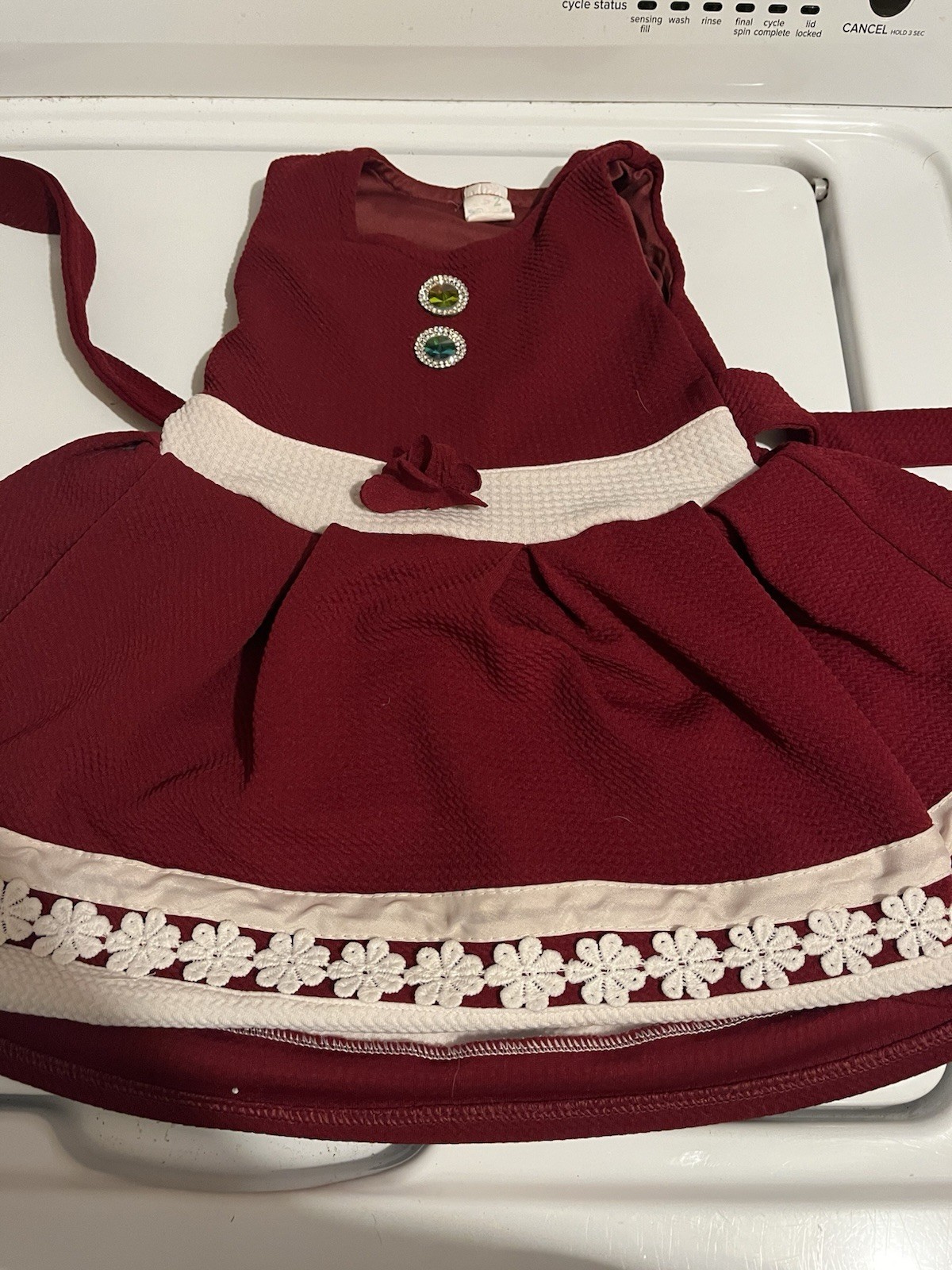 Girls Burgundy Dress