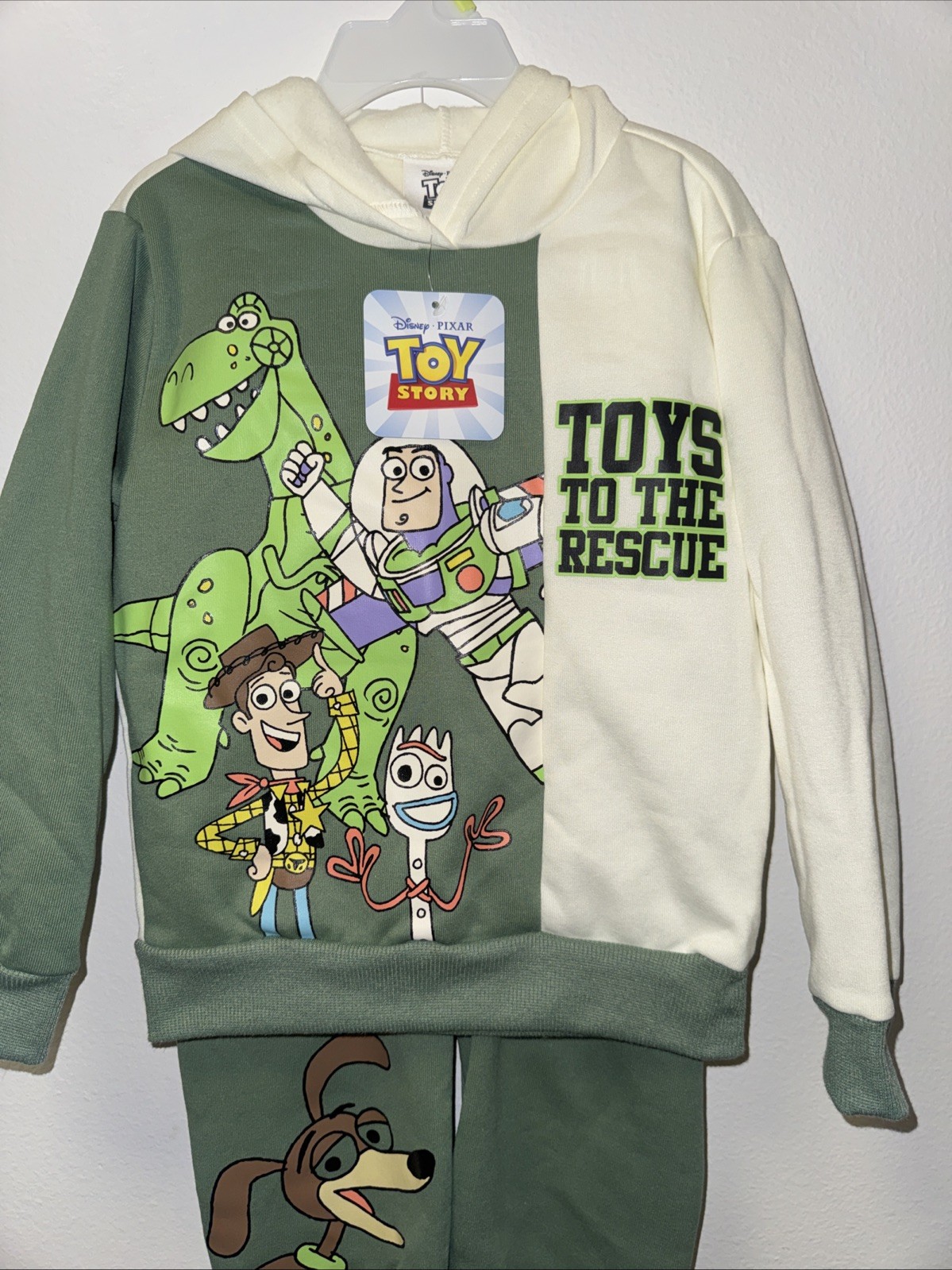 Toy Story Boys Pullover Hoodie and Joggers 2 Piece outfit Size 2T Disney