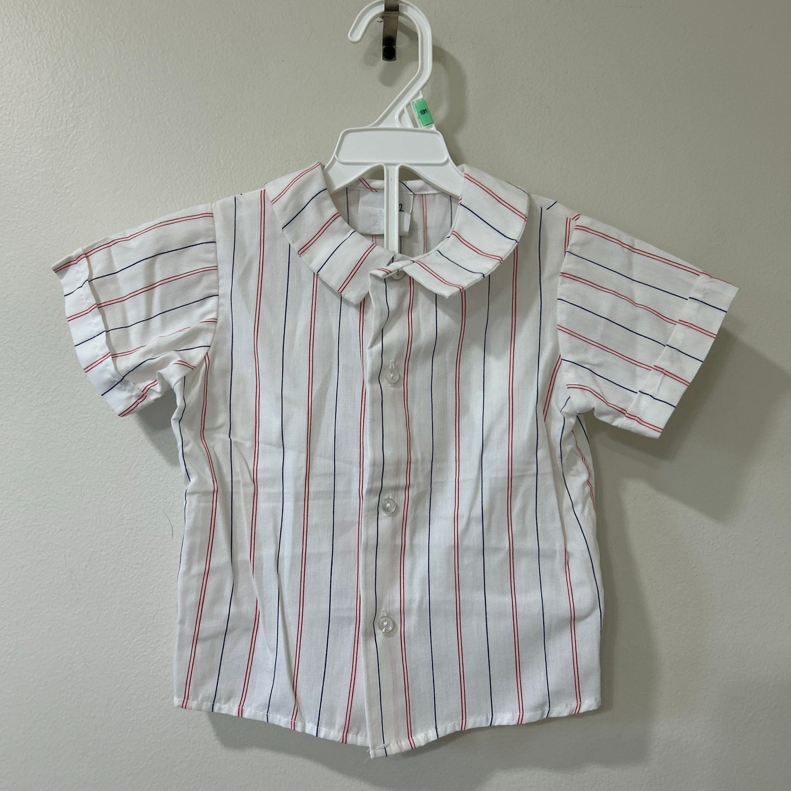 Michael James Vtg Boys 2T 3 Piece Outfit Blazer, Shirt & Romper Shorts Patriotic