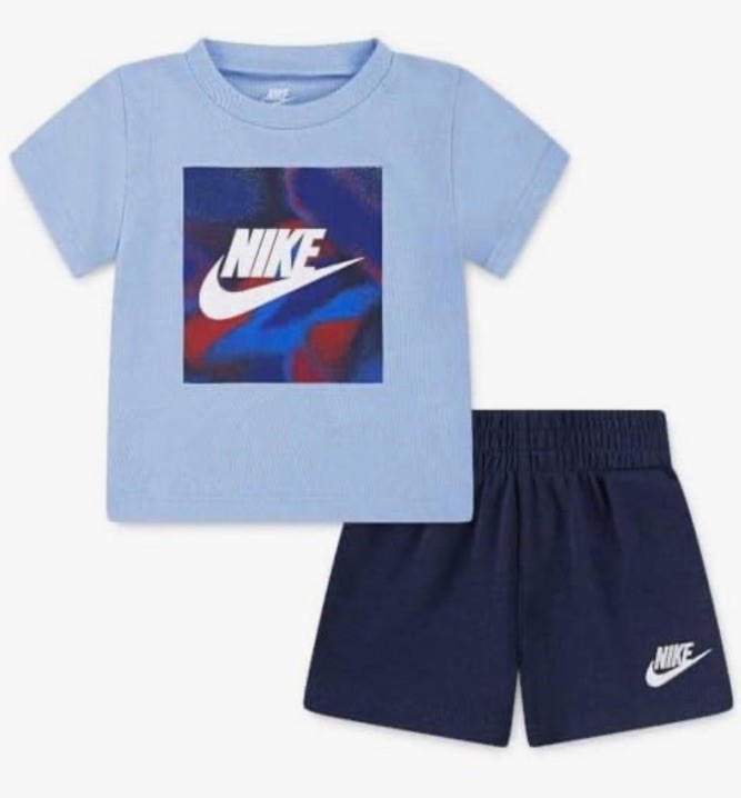 New Nike Toddler Boys Shirt & Shorts Set Size 2T Logo Outfit NWT