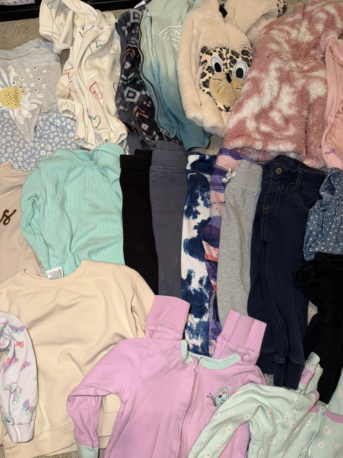 Girls 18 24 months 2T clothing lot shirts jacket pant dress bundle 26 piece lot