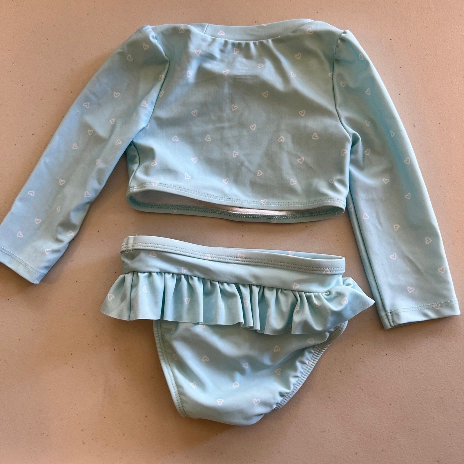 Cat & Jack 2 Piece Long Sleeve Swimsuit