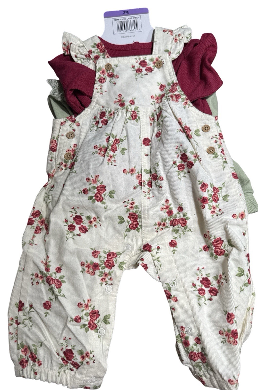 Little Me Little Me Baby 4-piece Coverall Set 12M NWT