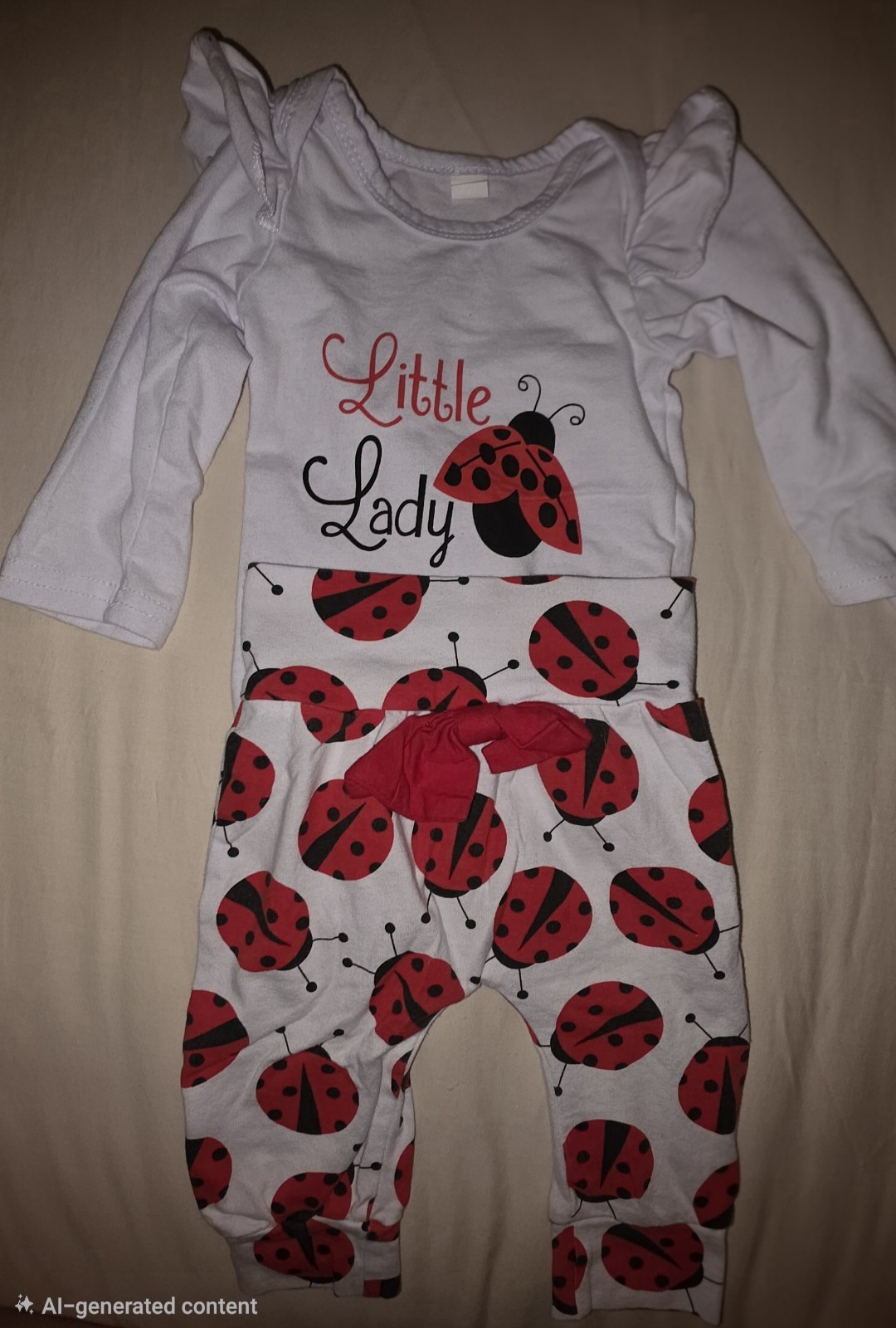 Baby Girls Unbranded 3-6 Months Bodysuit And Pants Set