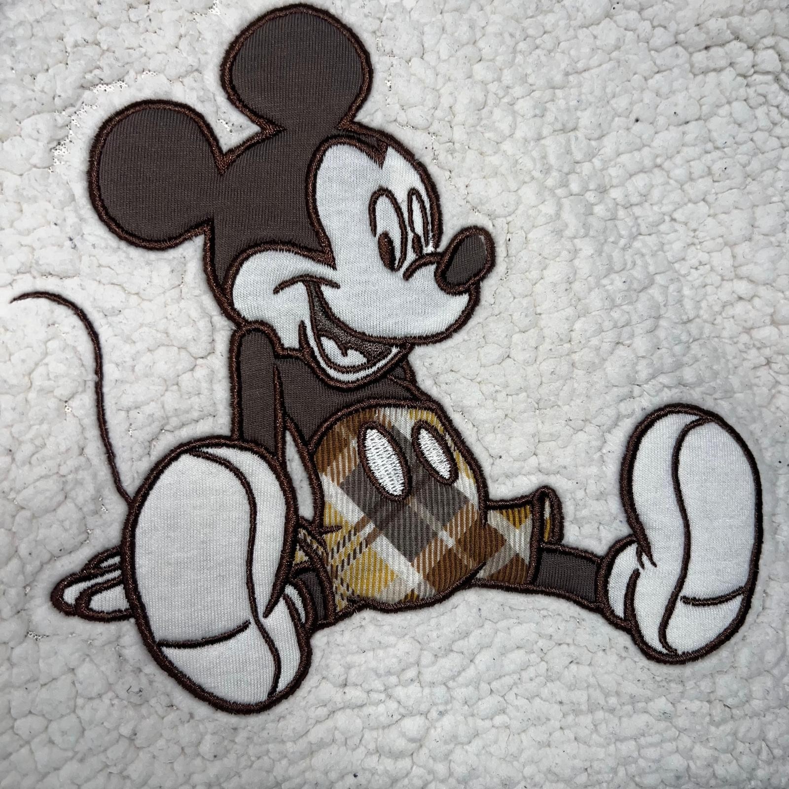 Disney Baby Mickey Mouse Sweater & Pants Set Toddler Sz 6-9 Months Sherpa Patch