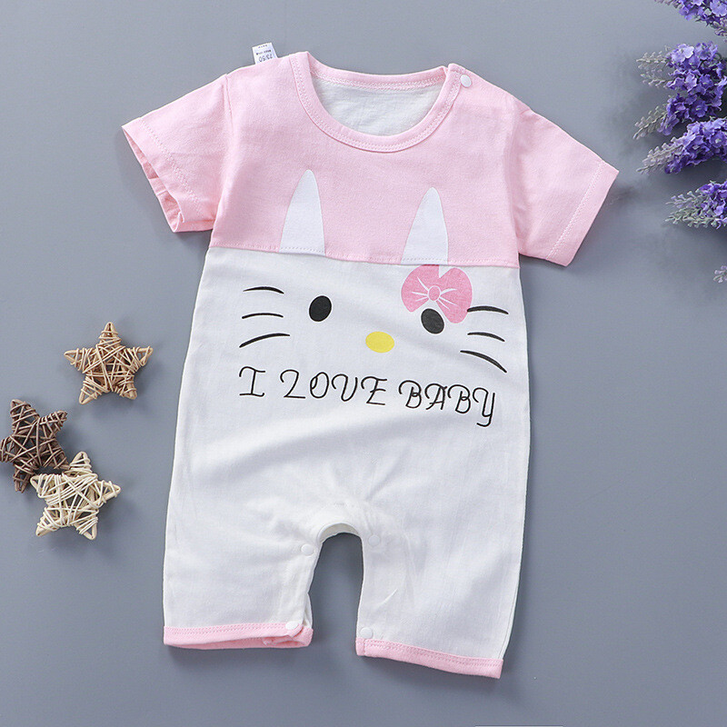 Newborn Infant Baby Boy Girl Kids Cotton Romper Jumpsuit Bodysuit Clothes Outfit