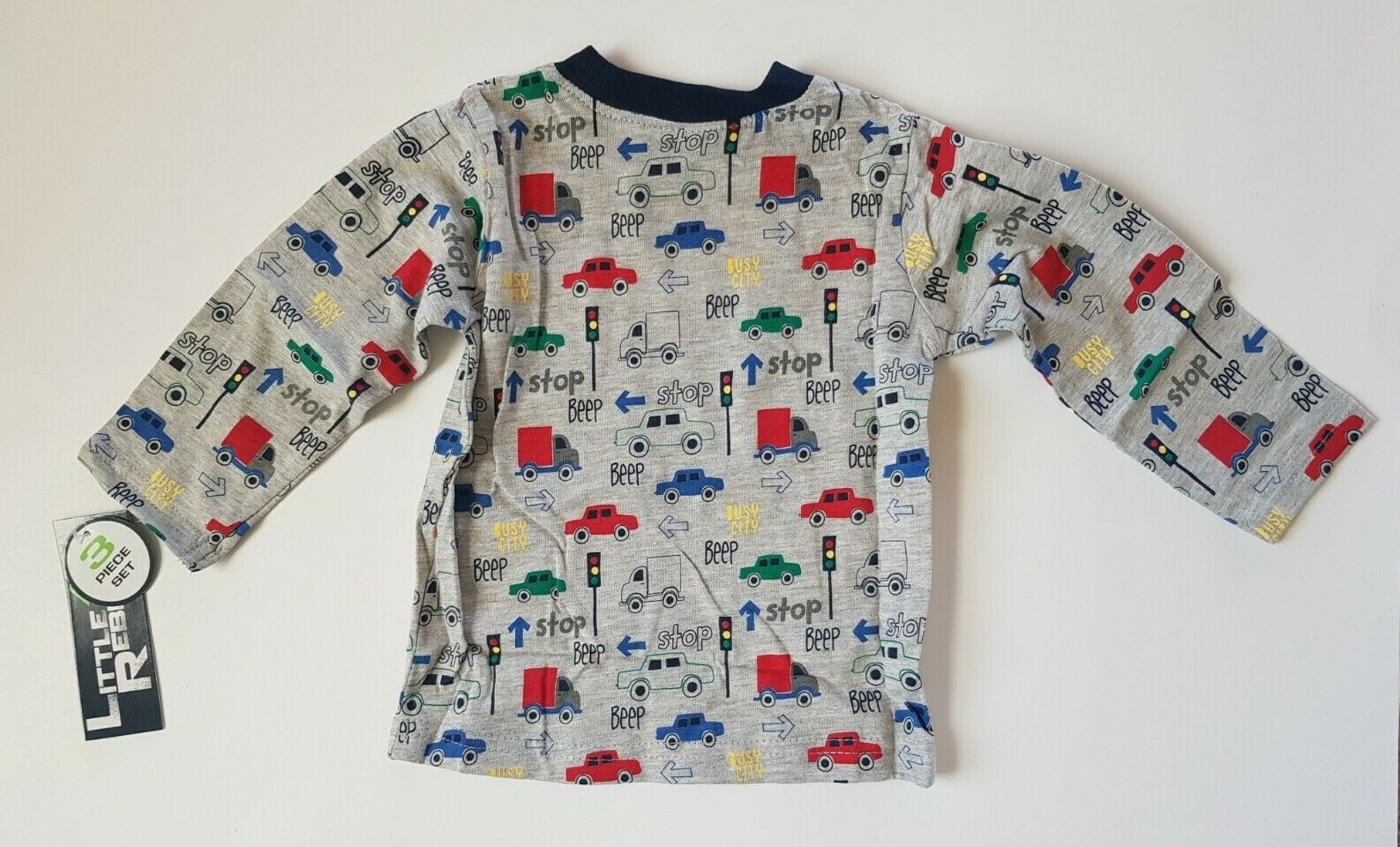 Little Rebels Baby Boy’s 3 Piece Set Long Sleeve Shirt, Vest, Pants Size 12M New