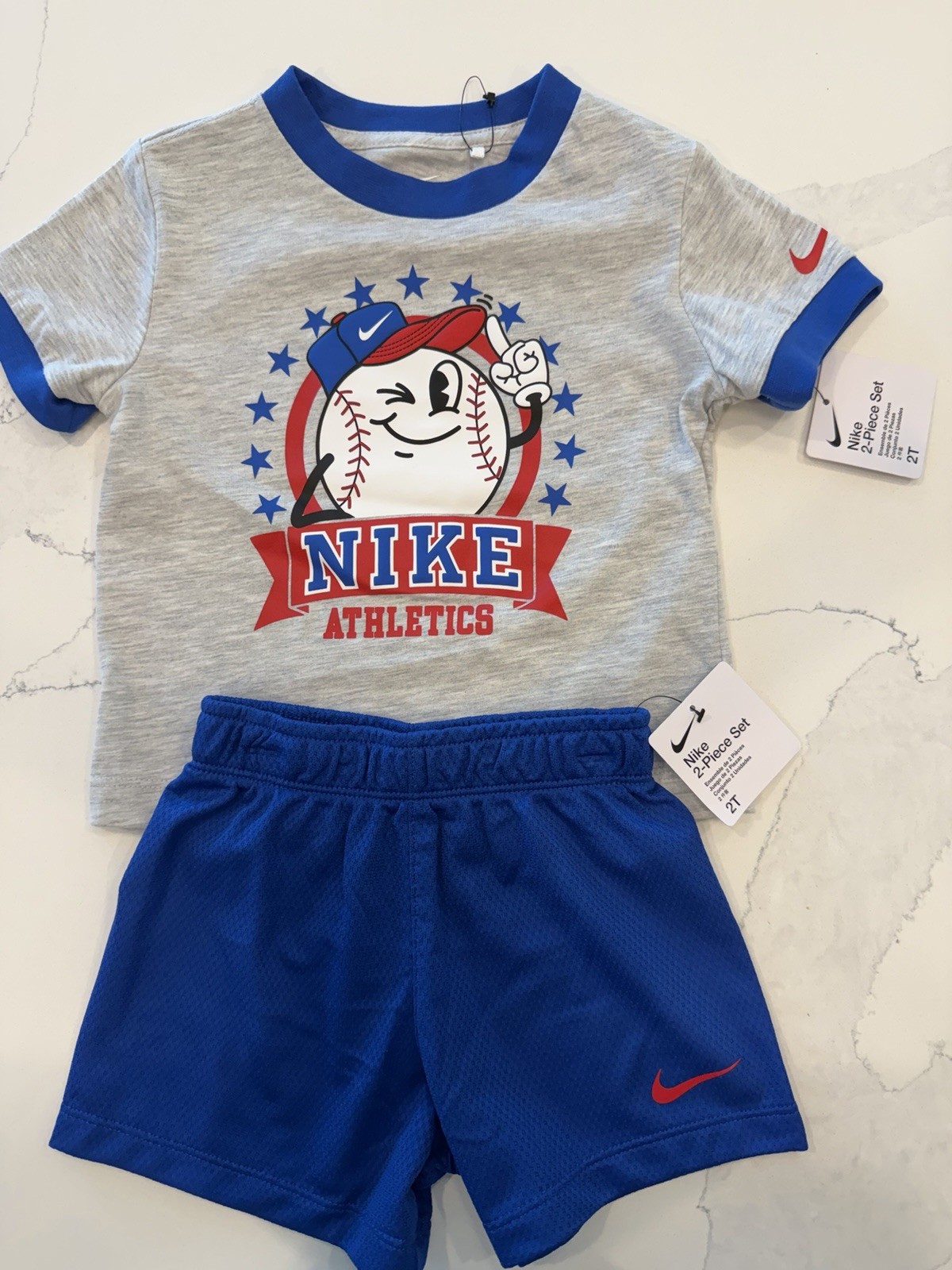 Nike 2-piece Set Toddler Boys T-shirt&shorts Size 2T, NWT