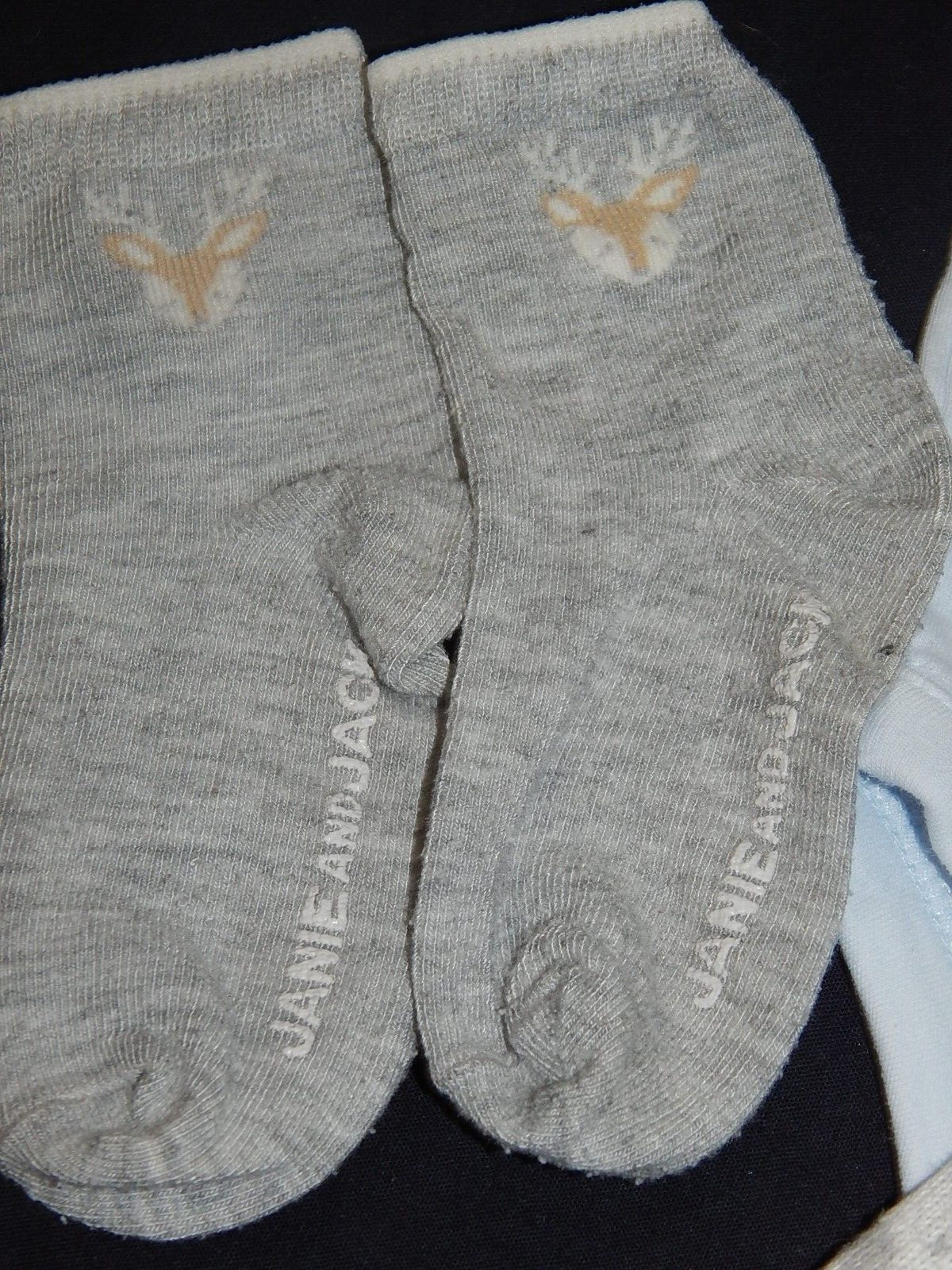 Janie and Jack Boys 18-24 DEER Knit Sweater Leggings One Piece And socks BUNDLE