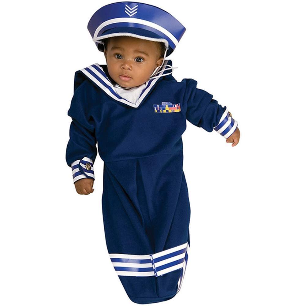 Boys Infant Newborn SAILOR Bunting with Headpeice Costume