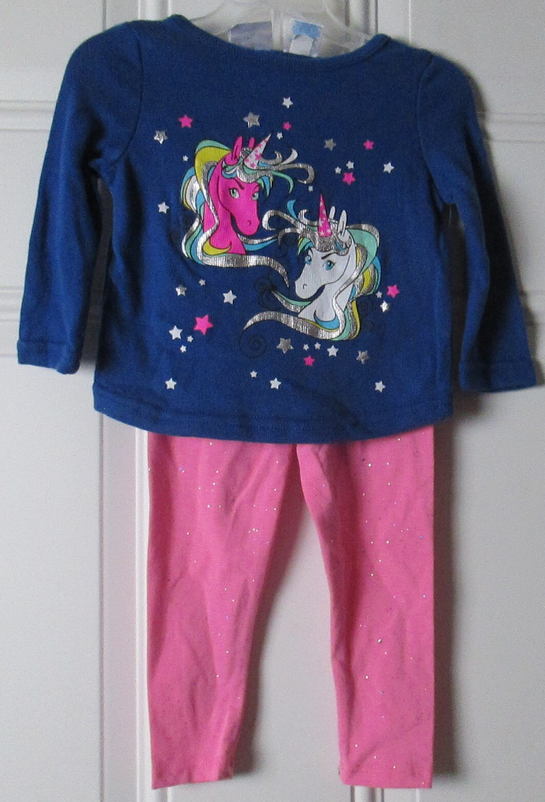 New Infant Baby Girls 18 Months Kidgets 2 piece Unicorn Outfit
