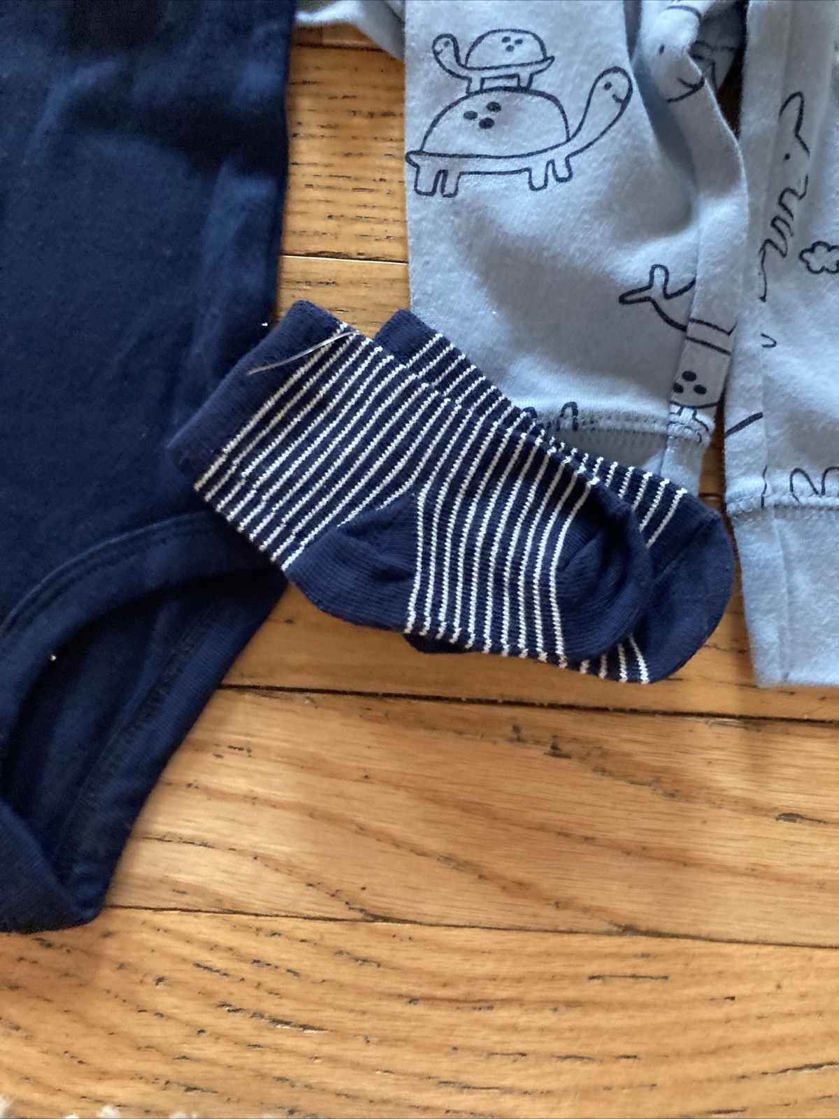 Carter’s Baby 4-piece Size 9 Months Playwear Set – Blue, Brown, or White NWT