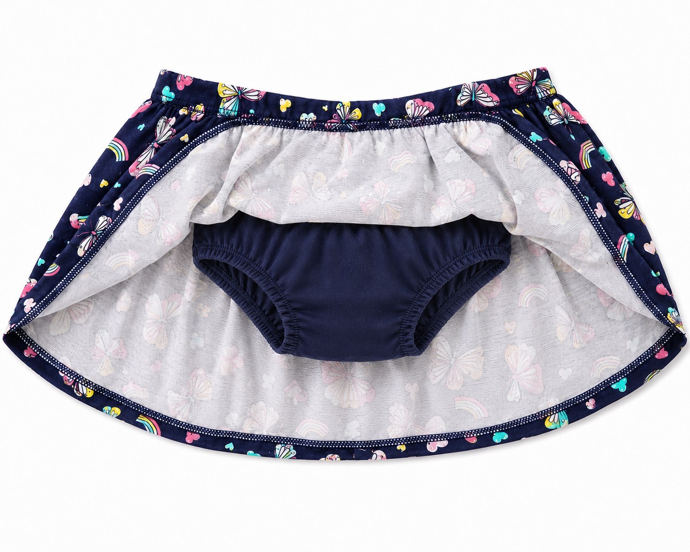 Carter’s Baby Girls’ 2-Piece Butterfly Rainbow Skort Set 3 Months