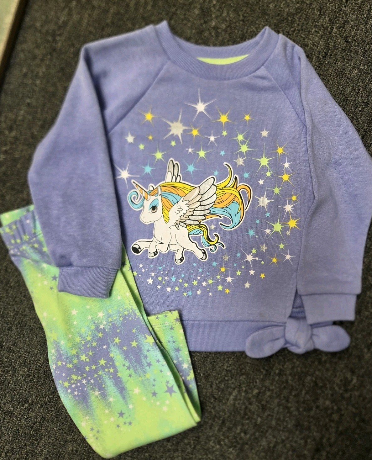 12 Months UNICORN Matching Sweatshirt leggings 2pc Set Brand New W Tags