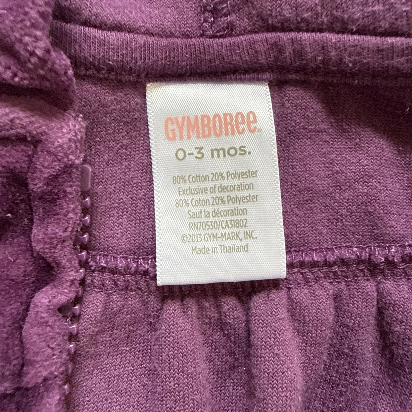 Gymboree 2013 Squirrel Cutie velour zip hooded jacket pants set 0-3M