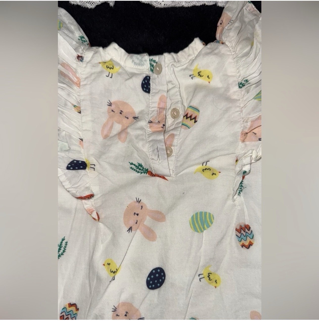 Tucker + Tate White Bunny and Chick Print Diaper Cover Size 24 Months