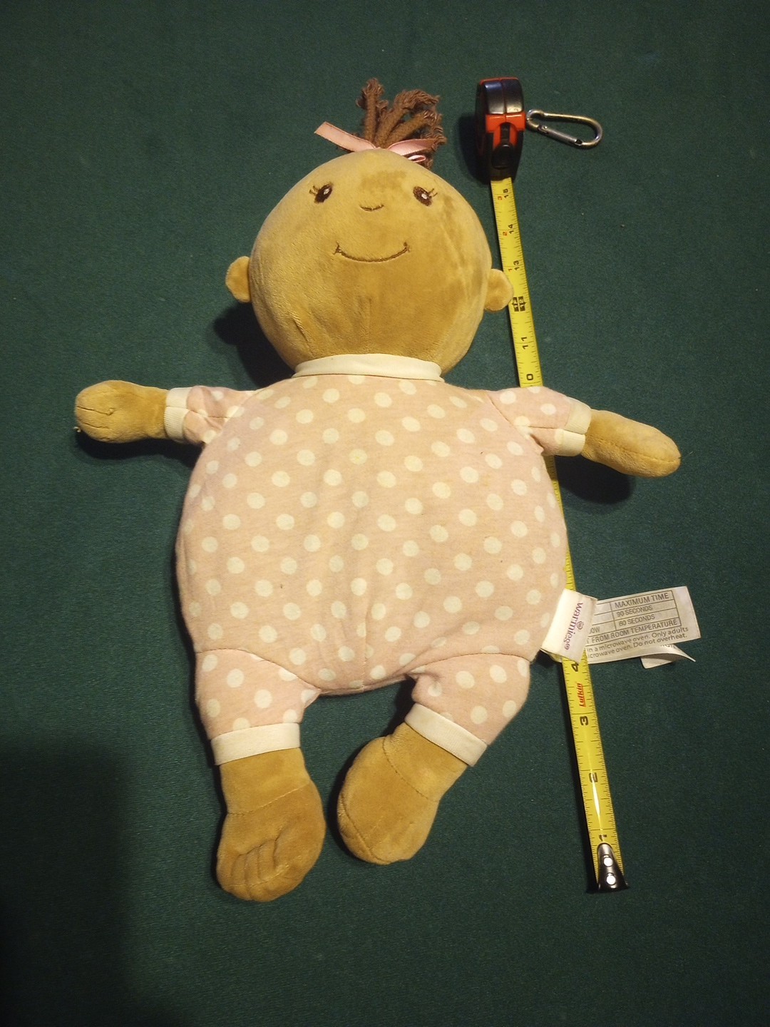 Vintage Warmies Baby Girl Doll Large Therapy Microwavable Heatable Toy 13” Comfy