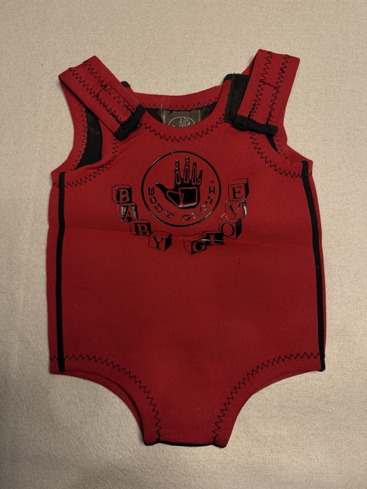 Vintage Body Glove Baby Neoprene Wetsuit Vest Red 90s Surf Swim One Size