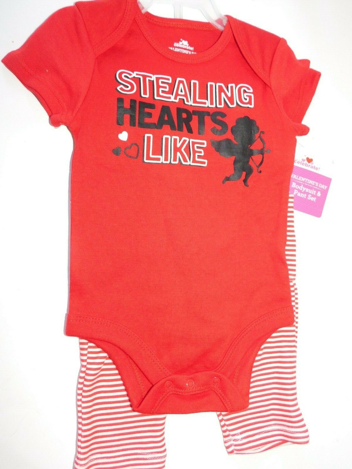 Girl Outfit Valentines Infant Stealing Hearts 3 6 9 Months Valentine