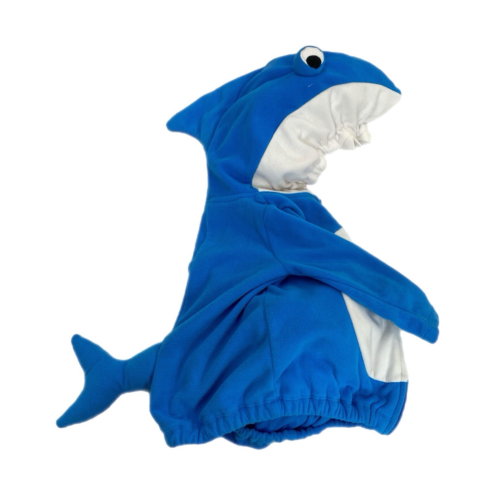 Shark Costume Youth Sweatshirt Carters 12 Month Size Full Zip Blue & White