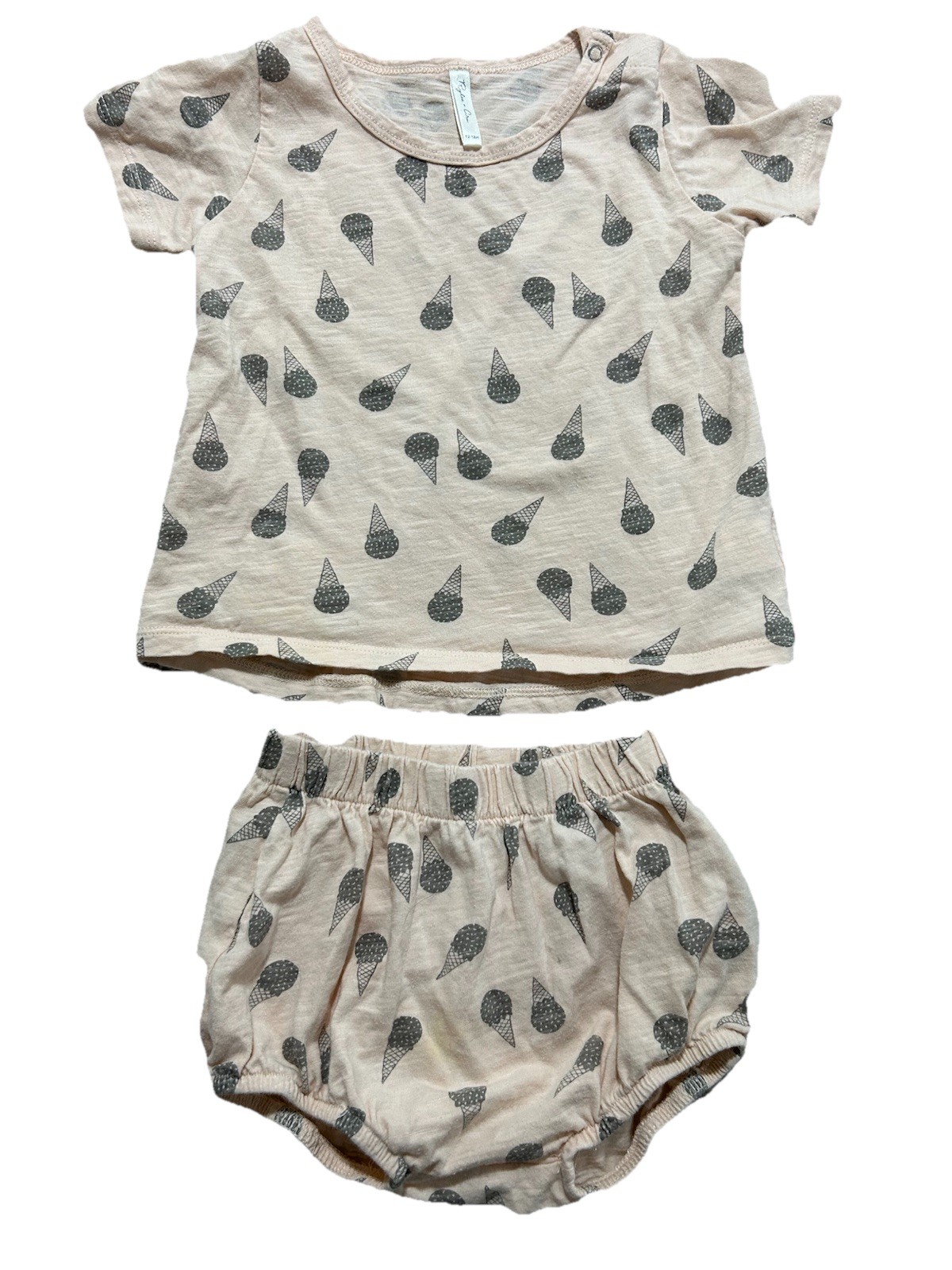 Rylee + Cru Ice Cream Shirt & Essential Bloomers Set 12-18 Mths