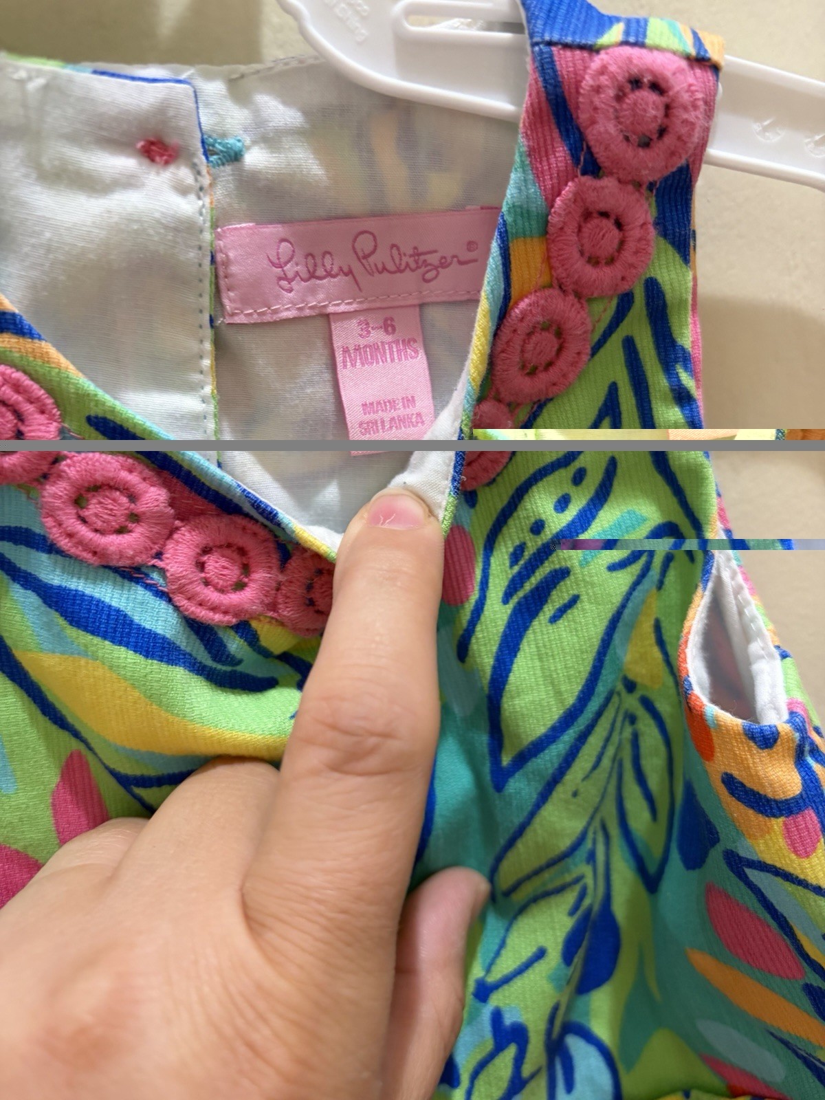 Lot of 4 Lilly Pulitzer Baby Girls Dress & Bloomers Set 3-6M Cotton Sleeveless