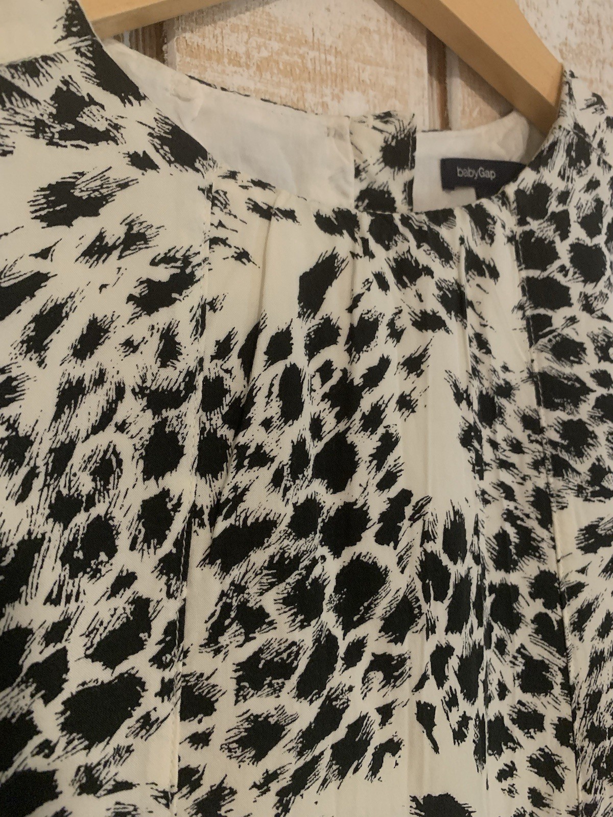 GAP Baby Gap Black and White Animal Print Dress. Toddler 5. FREE SHIPPING
