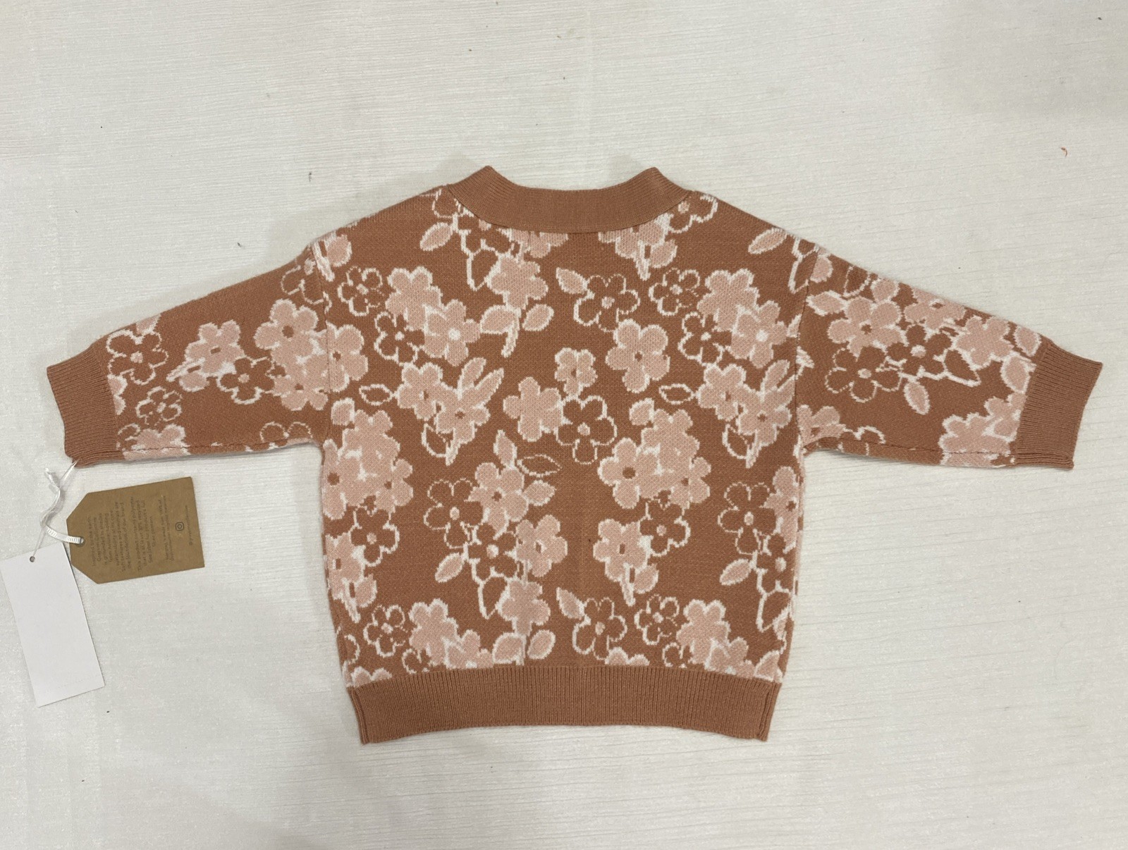 Grayson Collective Baby Floral Button Top – Brown