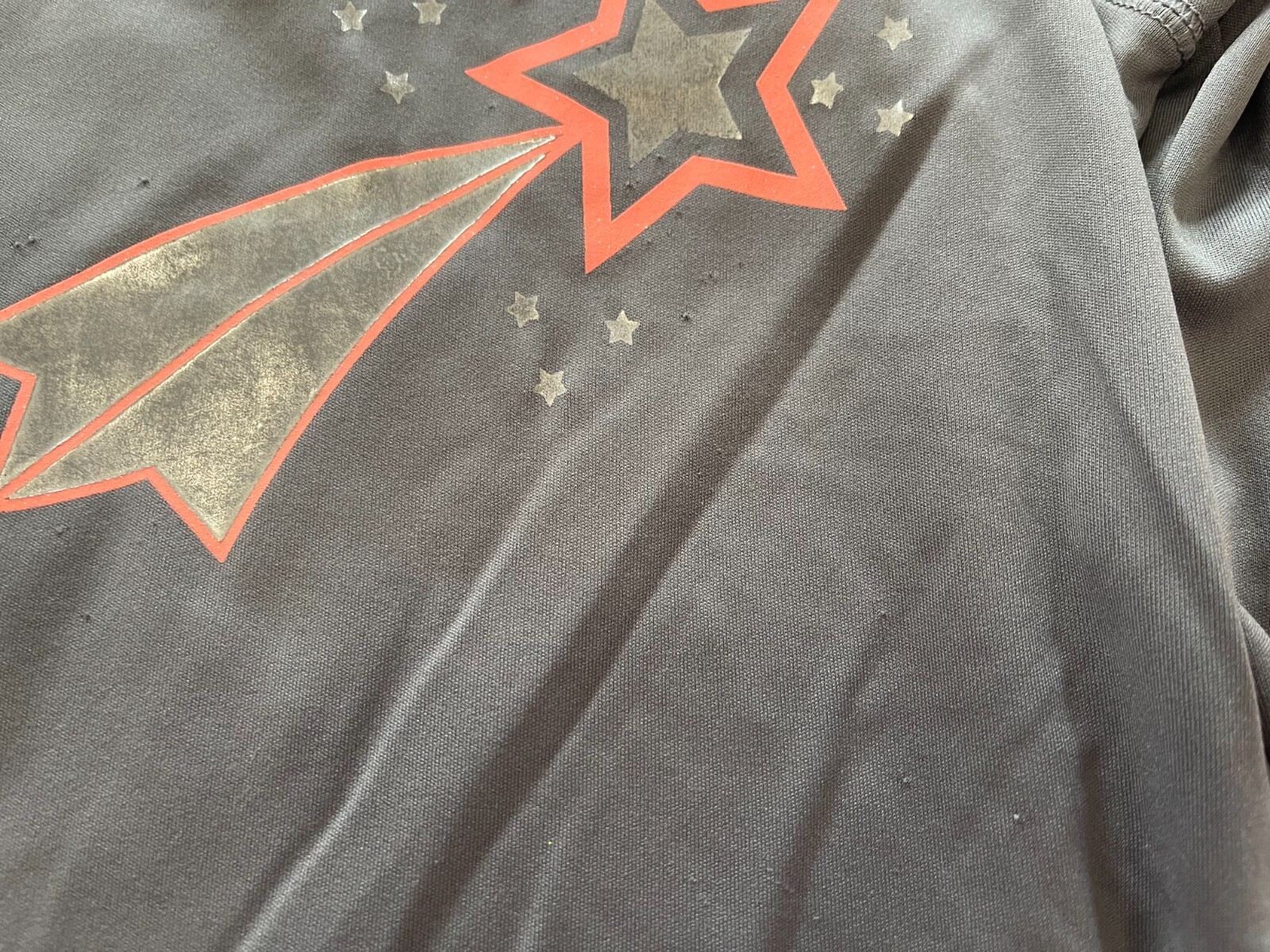Cat & Jack Orange & Gray Star Outfit 2T