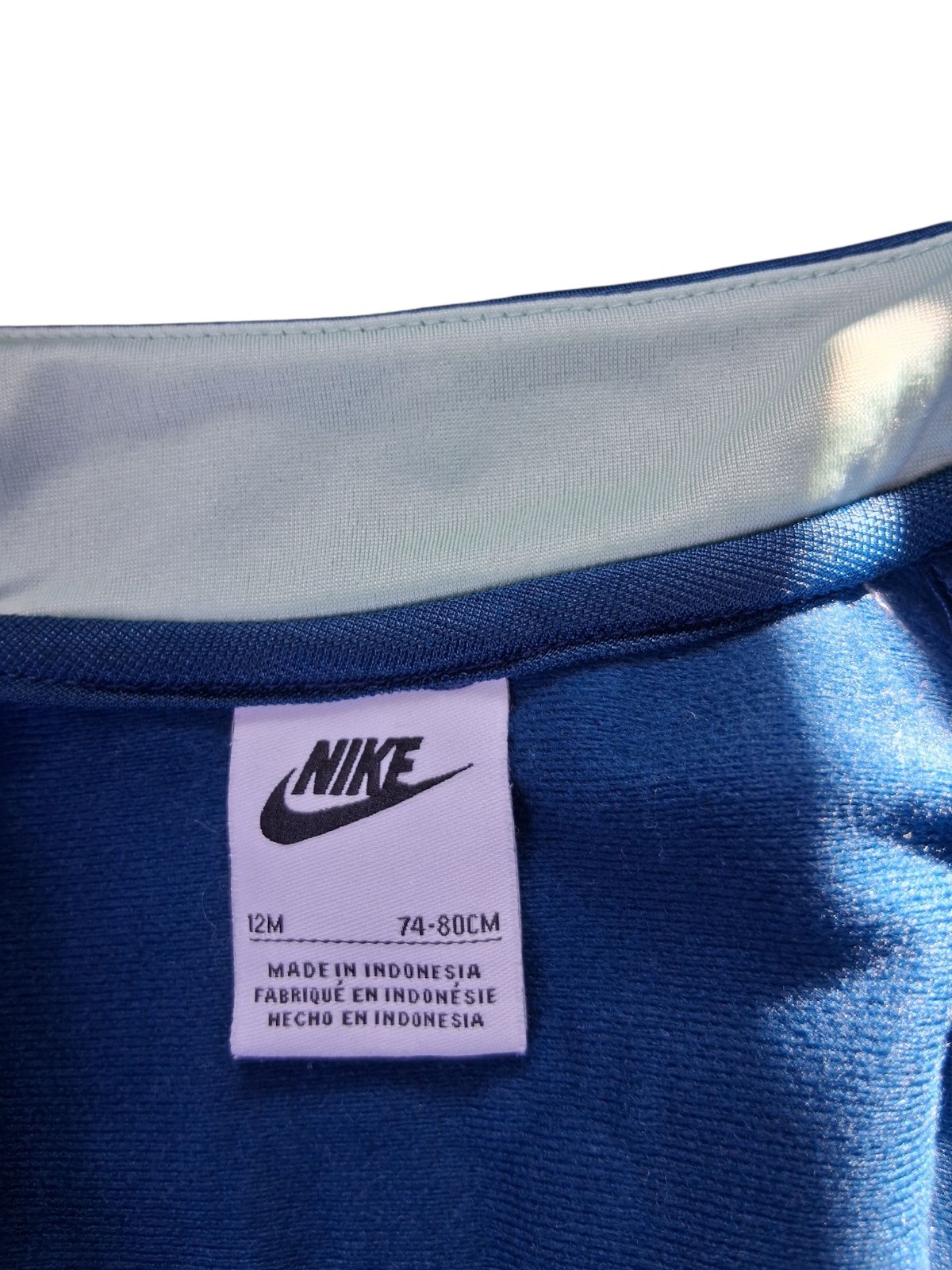 Nike Girls/Boys Track Pack Tricot Set – Blue With Paw Print. 12M