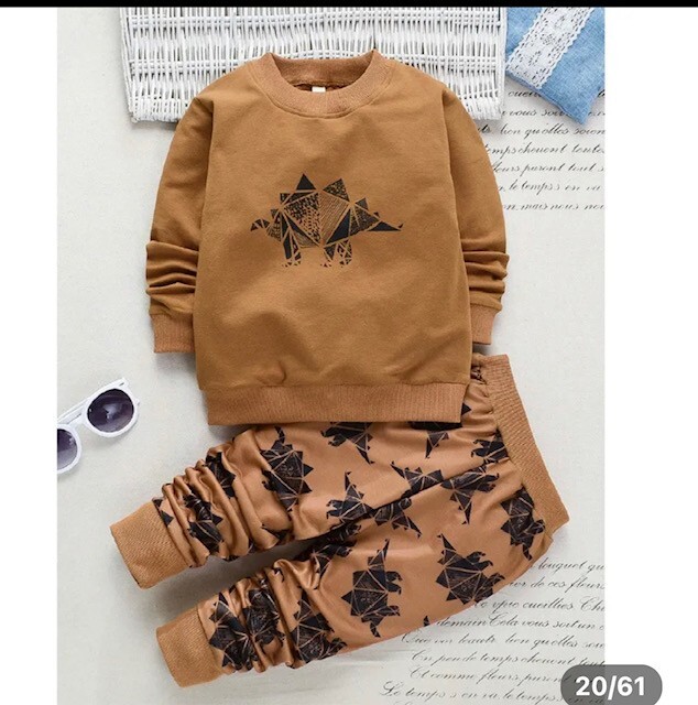 Kids Boutique Clothing Baby Hoodies Jogger Pants 2 Pcs Sets Fall Boy’s Casual