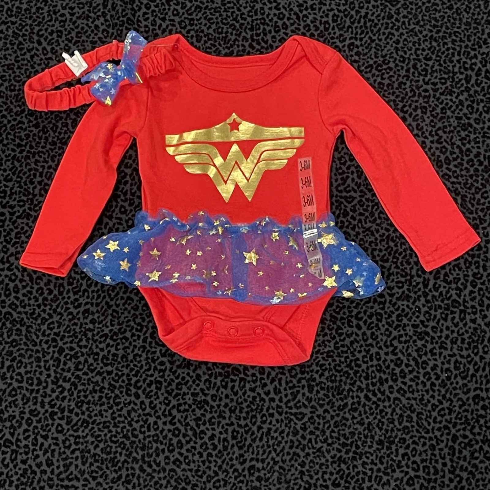 Wonder Woman Baby Girl Bodysuit One Piece 3-6Months Outfit
