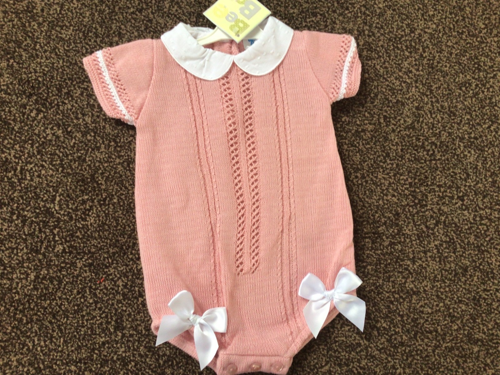 Baby girls knitted romper 0-3 months