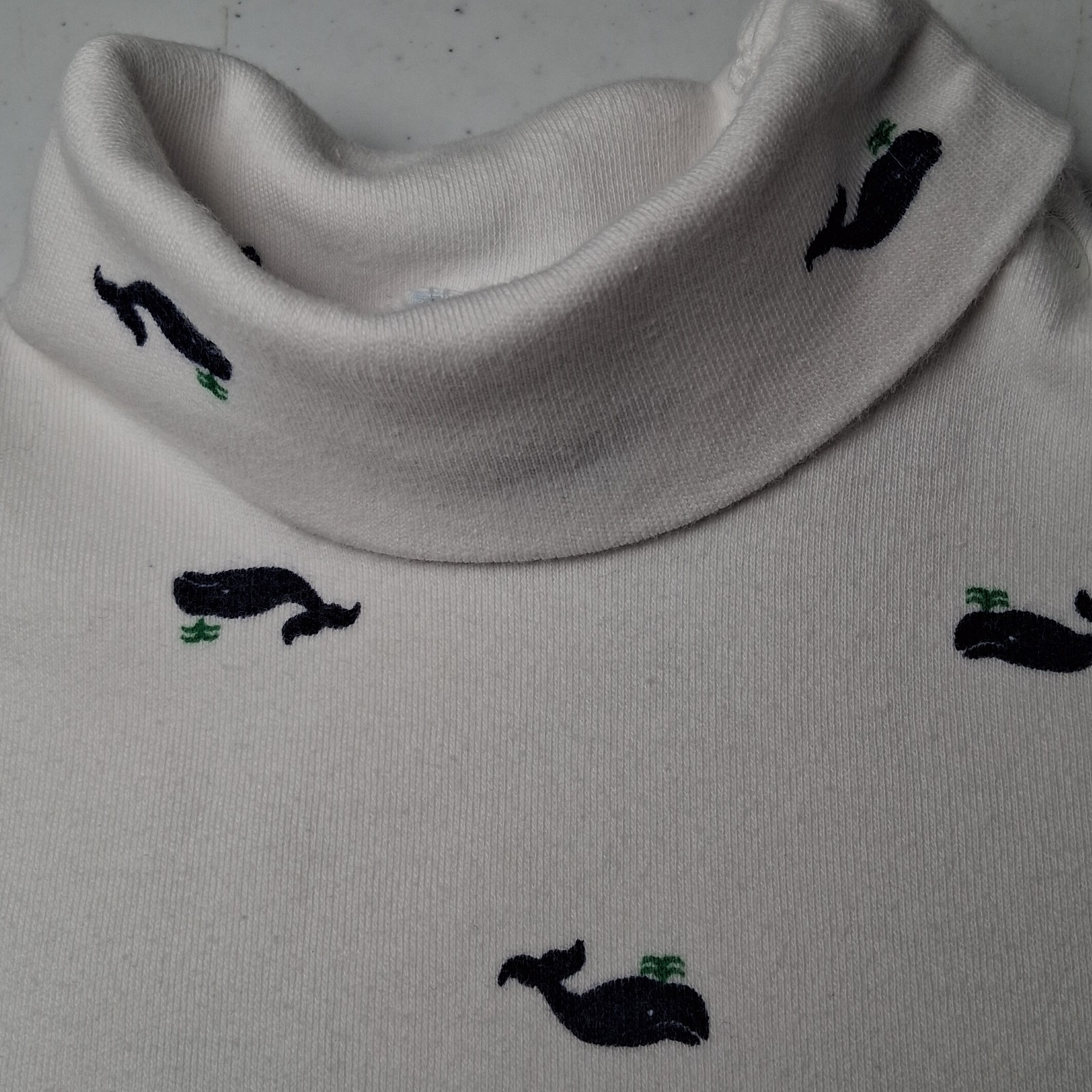 Vintage Hartstrings Baby Jumper Turtleneck Set 18 Mos Green Corduroy Blue Whale
