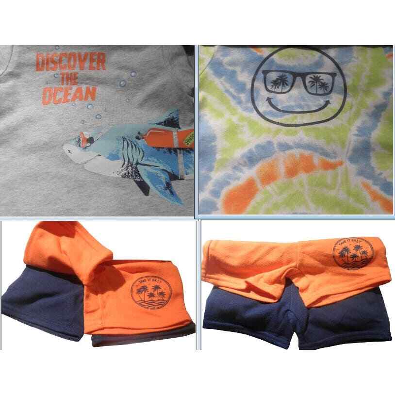 Member’s Mark 12M Boys 4 Piece Mix & Match Play Sets, Shark/Smiley – Free Ship