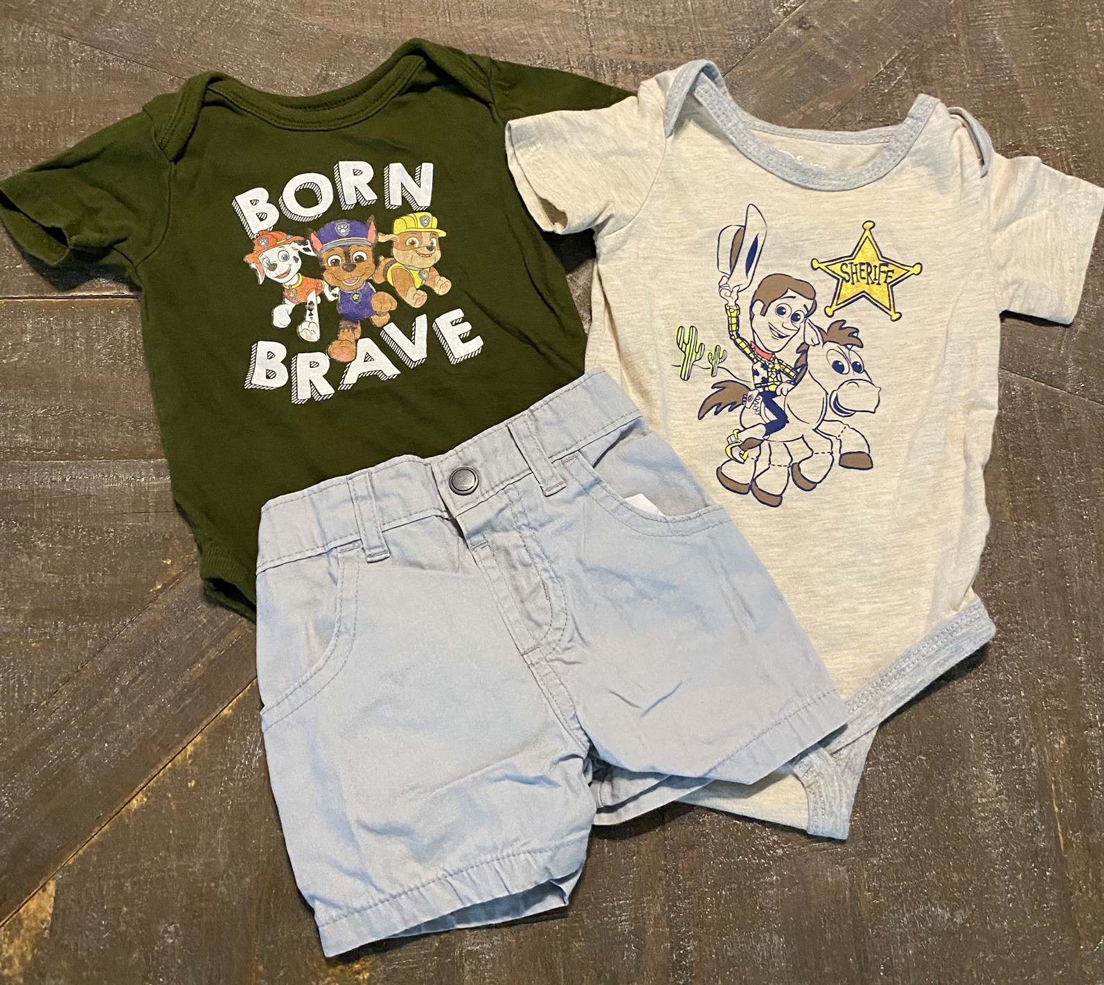 Baby Boy 14 piece lot of size 3-6/6-9 months Bundle bodysuit shirts Pants short