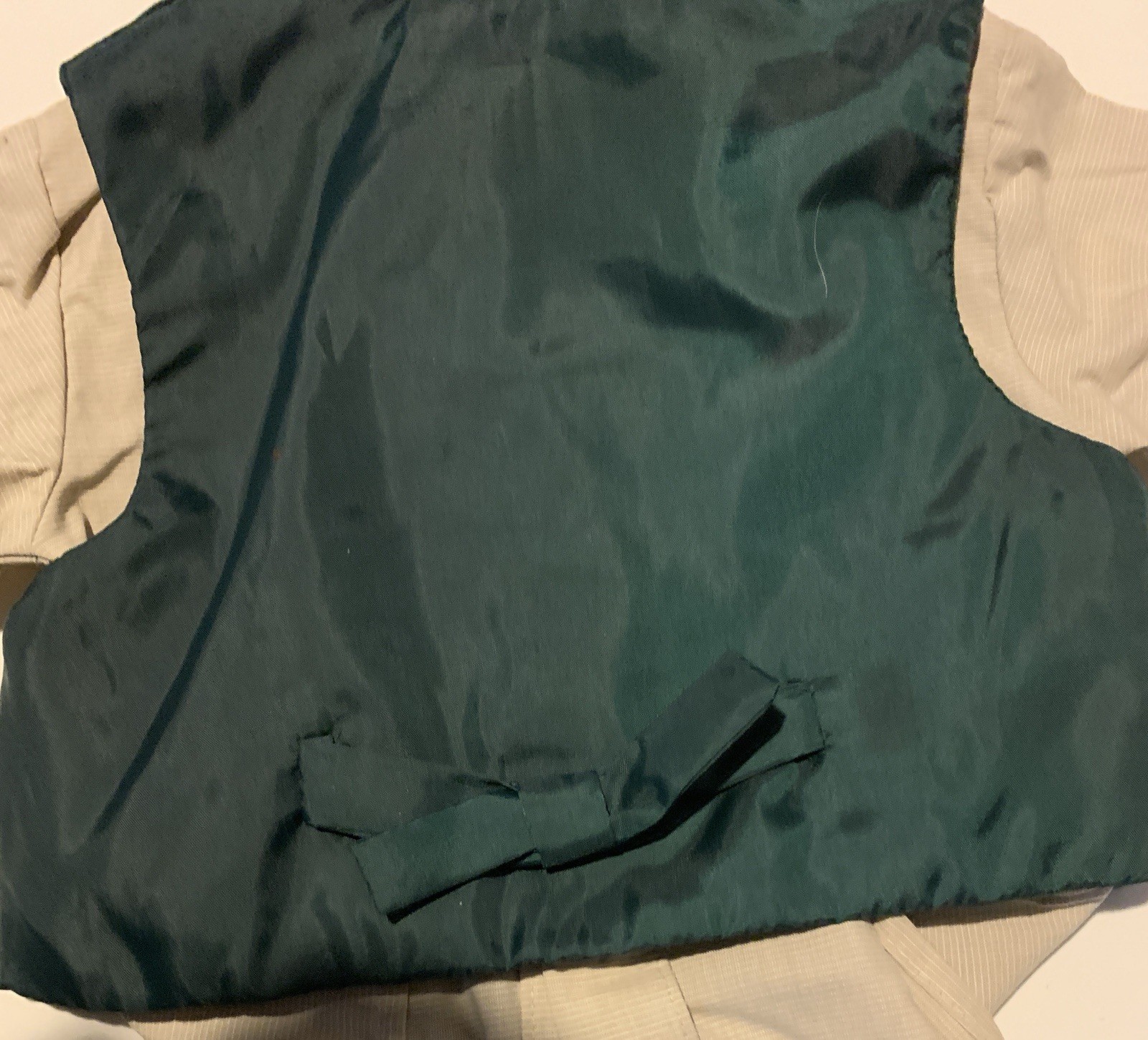 A Little Angel 3 pc set Shirt, tie, vest Green and beige 6-9 monhs Easter NWT