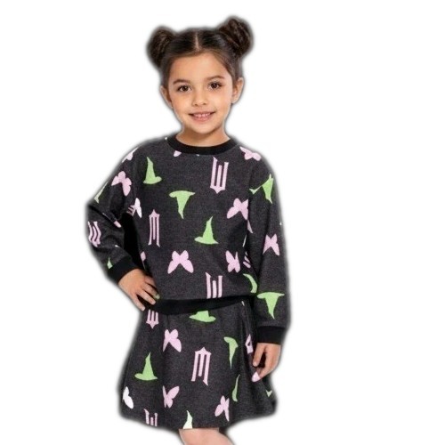 Wicked 2T Unisex Baby Toddler Sweatshirt Skirt Set Butterfly