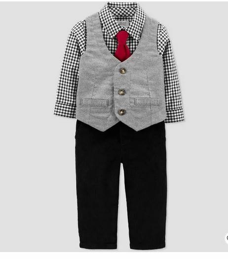 CARTER’S JUST ONE YOU SPECIAL OCCASION HOLIDAY 3P OUTFIT Newborn NWT