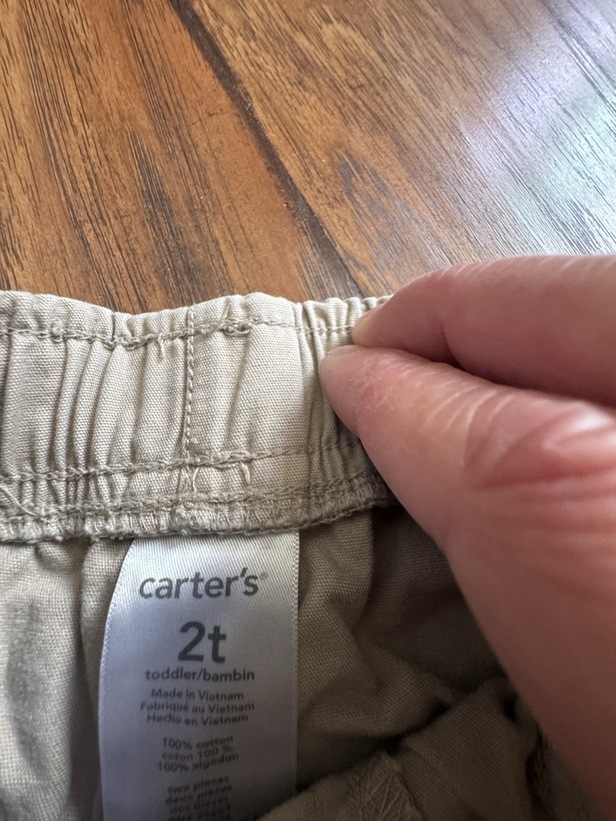 2T Toddler Boy Preppy Outfit – Cherokee Red Striped Shirt + Carter’s Khaki