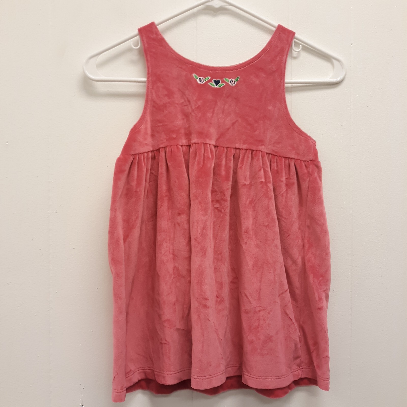 Little Girls Okie Dokie Sundress size 5T Pink Sleeveless 100%Polyester