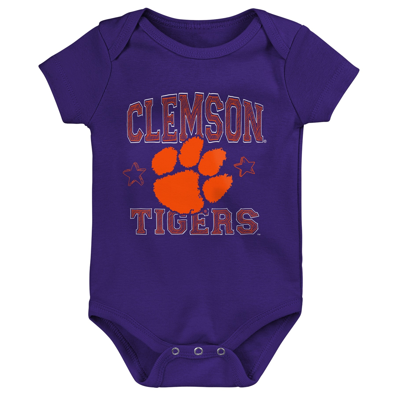 Outerstuff NCAA Infant Unisex Clemson Tigers Born to Be 3-Pack Bodysuit Set