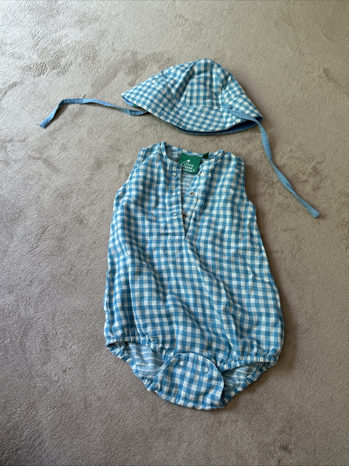 Little Green Radicals Baby Boy Outfit 3-6 Months Outfit 0-6 Month Hat